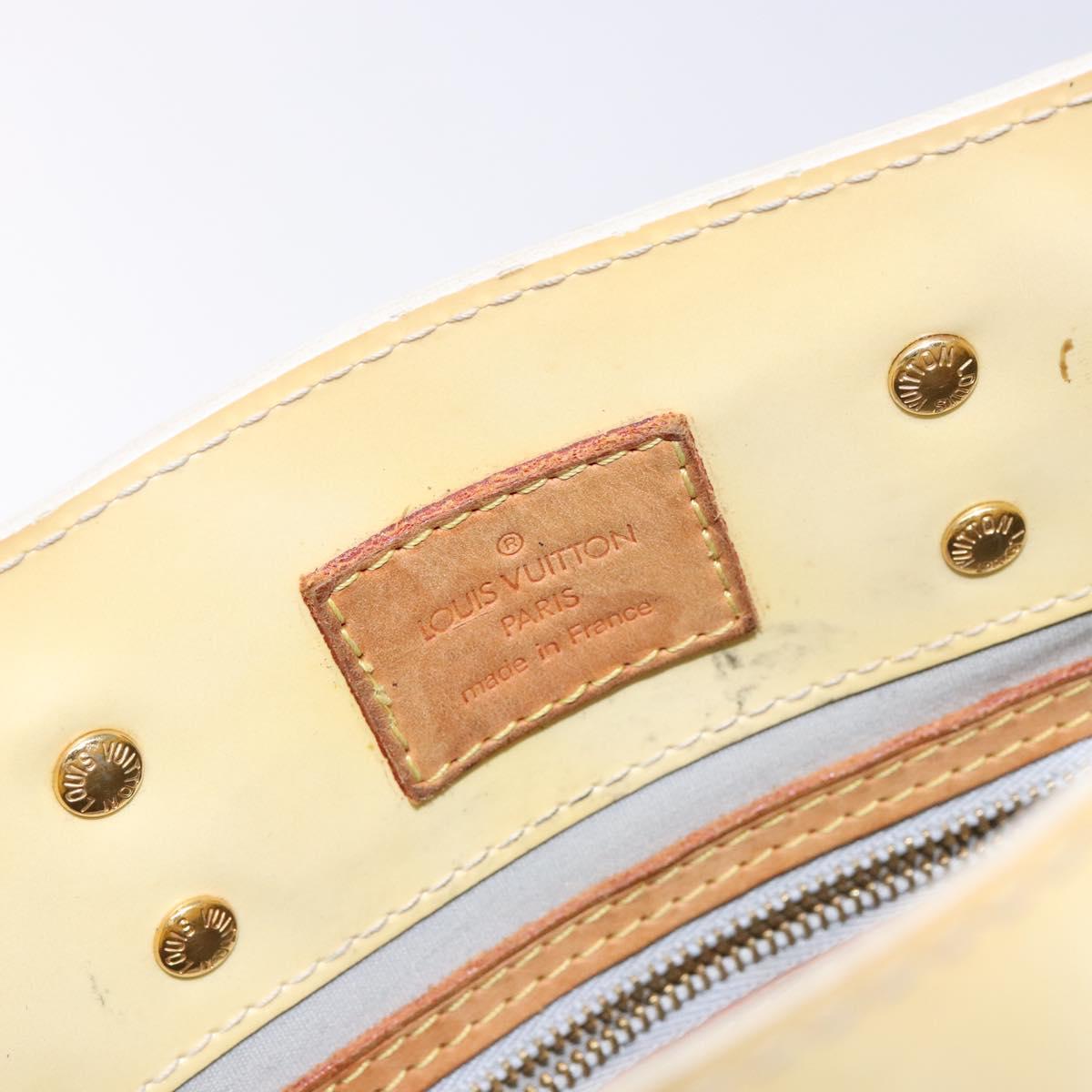 LOUIS VUITTON Monogram Vernis Reade PM Hand Bag Perle M91336 LV Auth BA5208