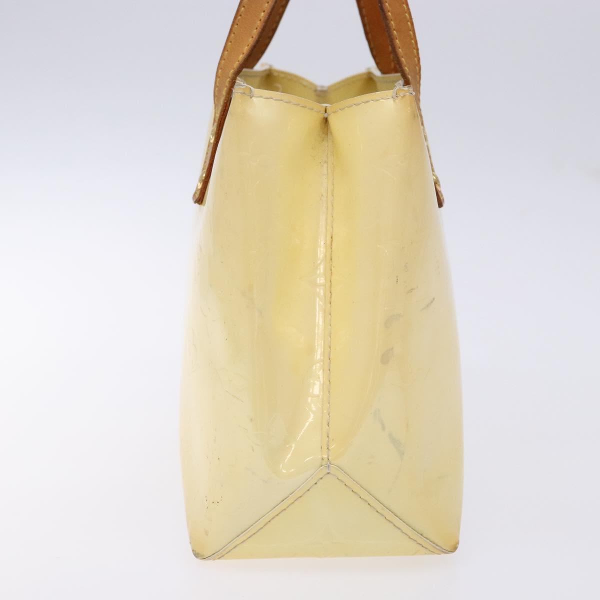 LOUIS VUITTON Monogram Vernis Reade PM Hand Bag Perle M91336 LV Auth BA5208