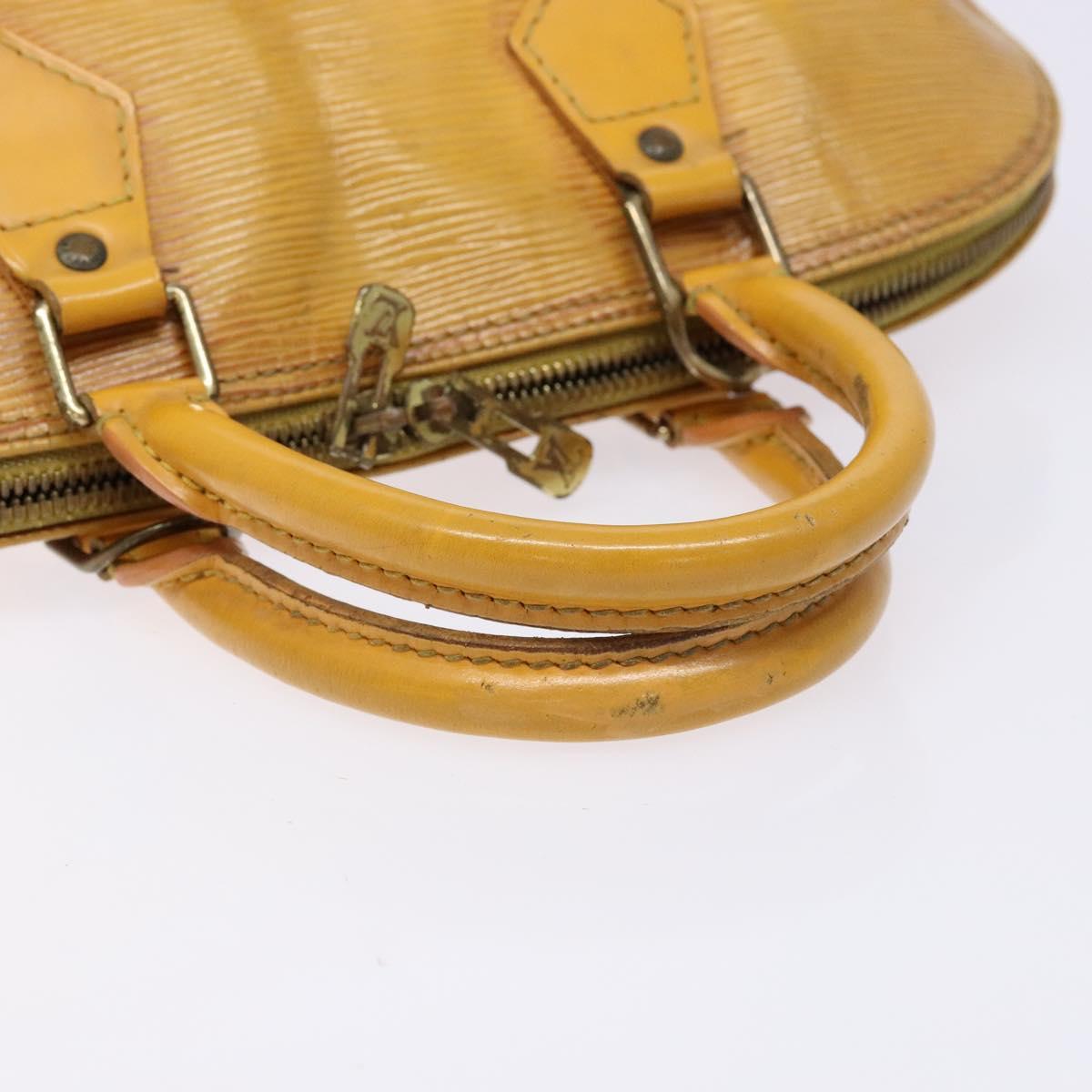 LOUIS VUITTON Epi Alma Hand Bag Yellow M52149 LV Auth BA5218