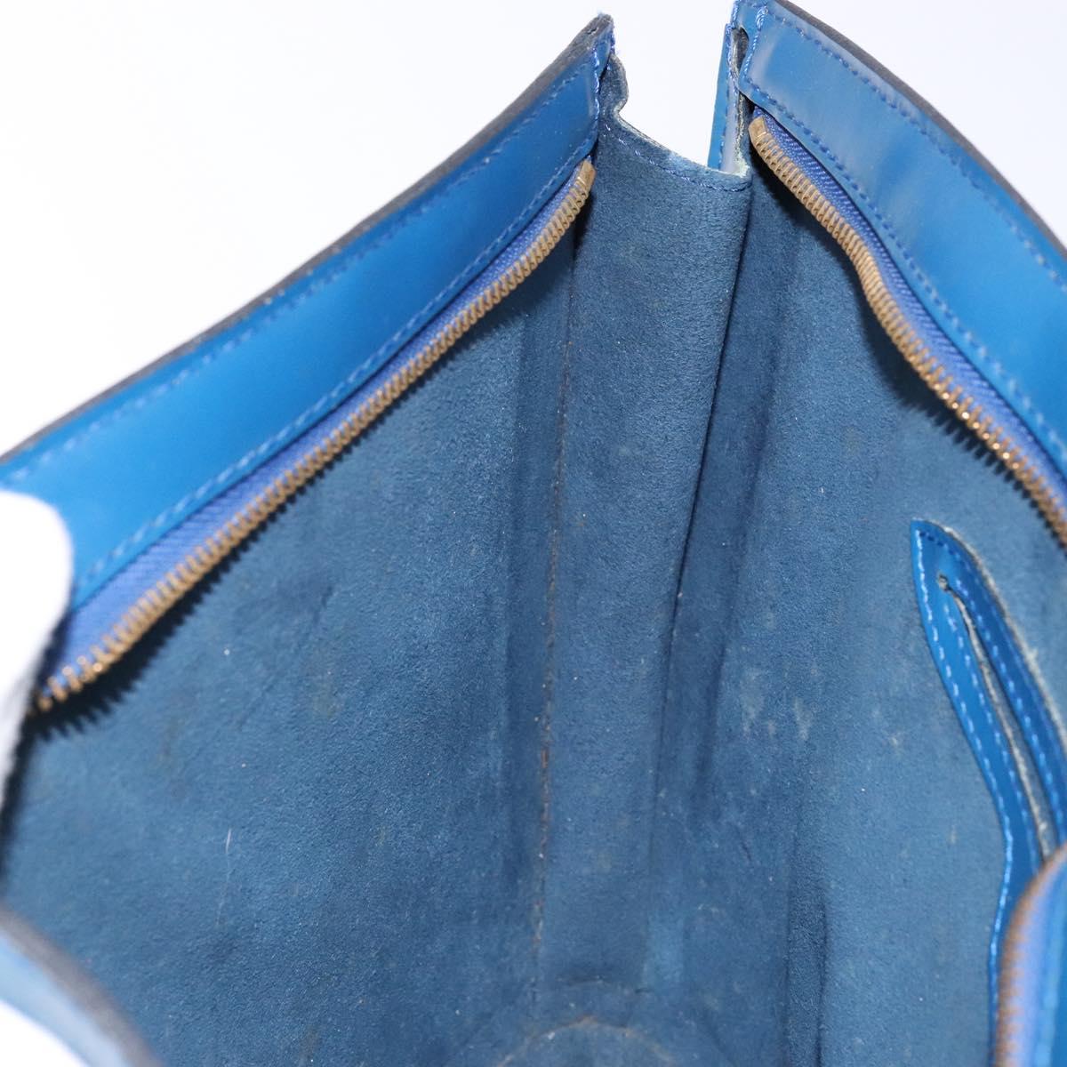 LOUIS VUITTON Epi Saint Jacques Shoulder Bag Blue M52275 LV Auth BA5219