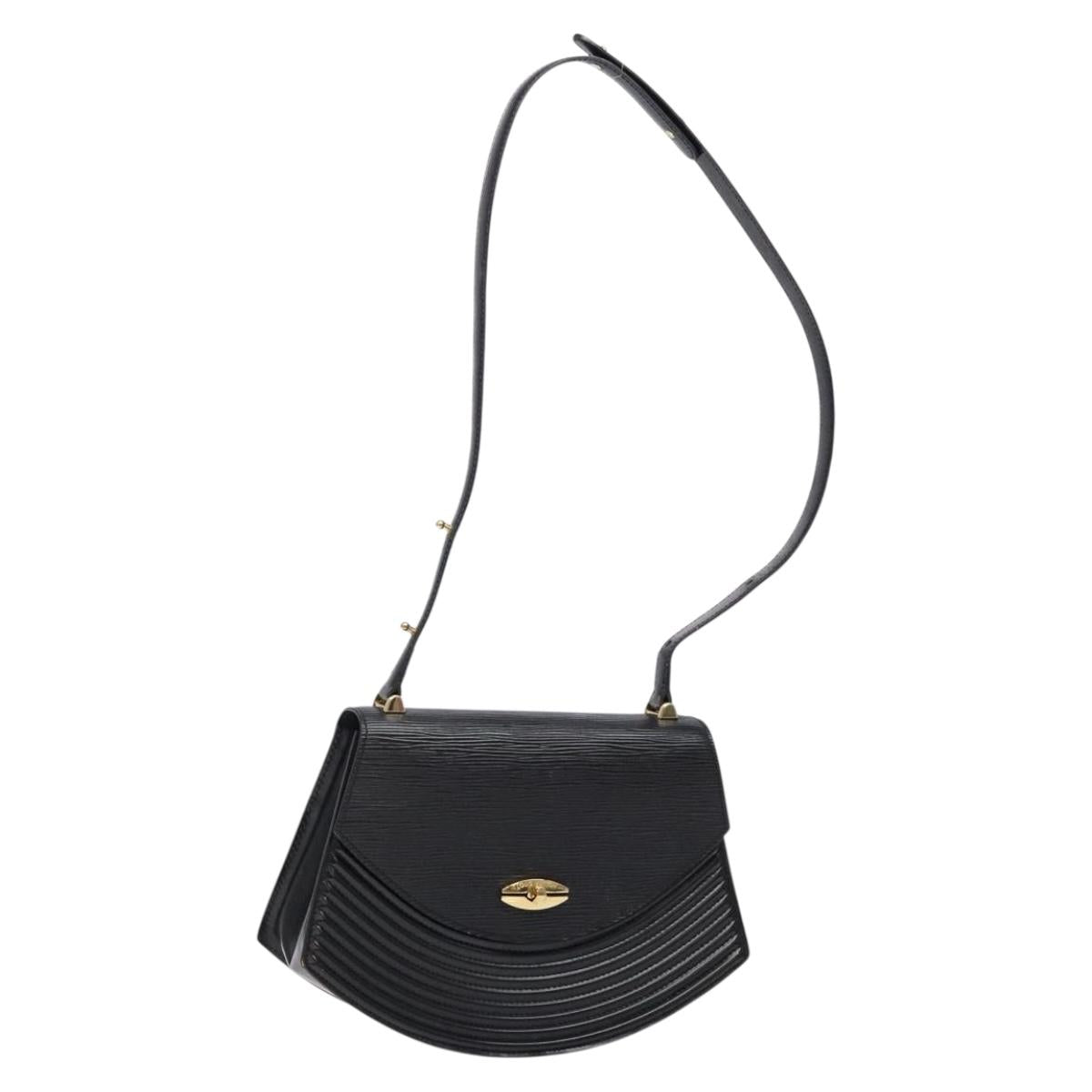 LOUIS VUITTON Epi Tilsitt Shoulder Bag Black M52482 LV Auth BA5230