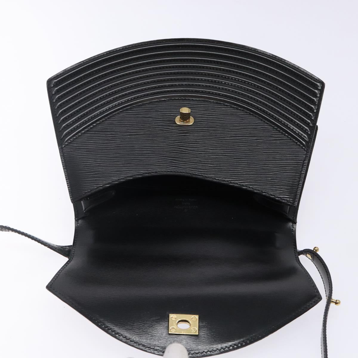LOUIS VUITTON Epi Tilsitt Shoulder Bag Black M52482 LV Auth BA5230