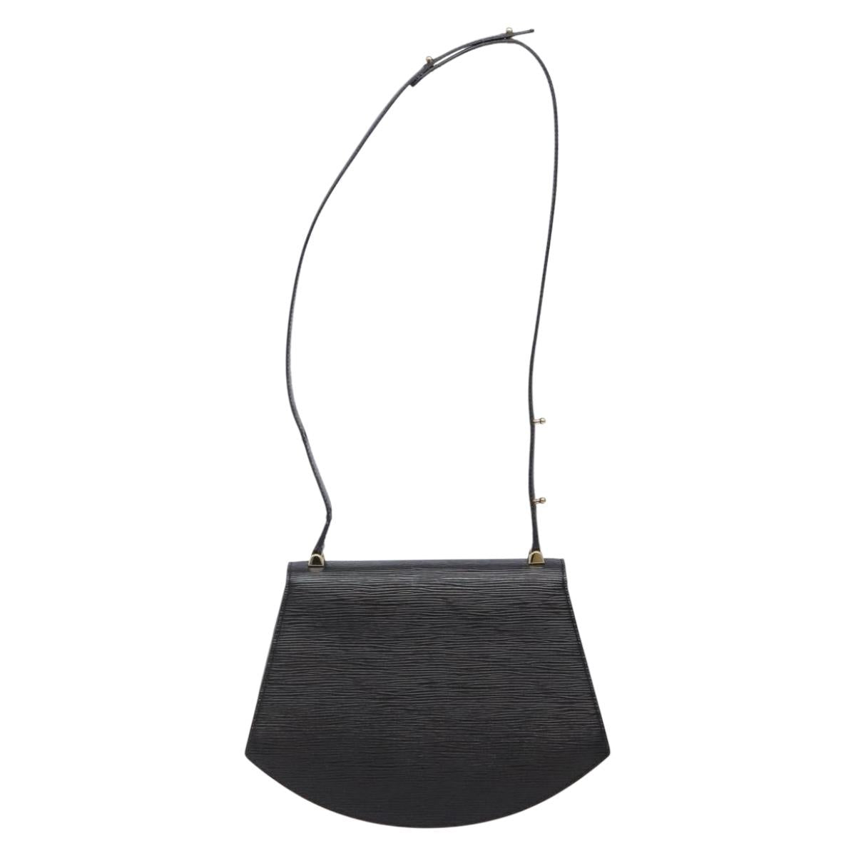 LOUIS VUITTON Epi Tilsitt Shoulder Bag Black M52482 LV Auth BA5230