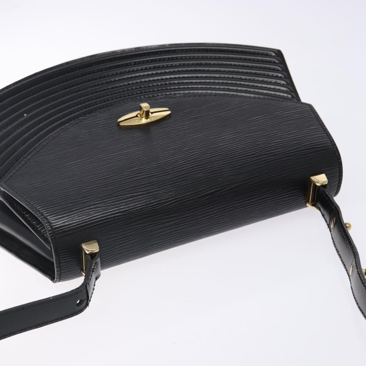 LOUIS VUITTON Epi Tilsitt Shoulder Bag Black M52482 LV Auth BA5230