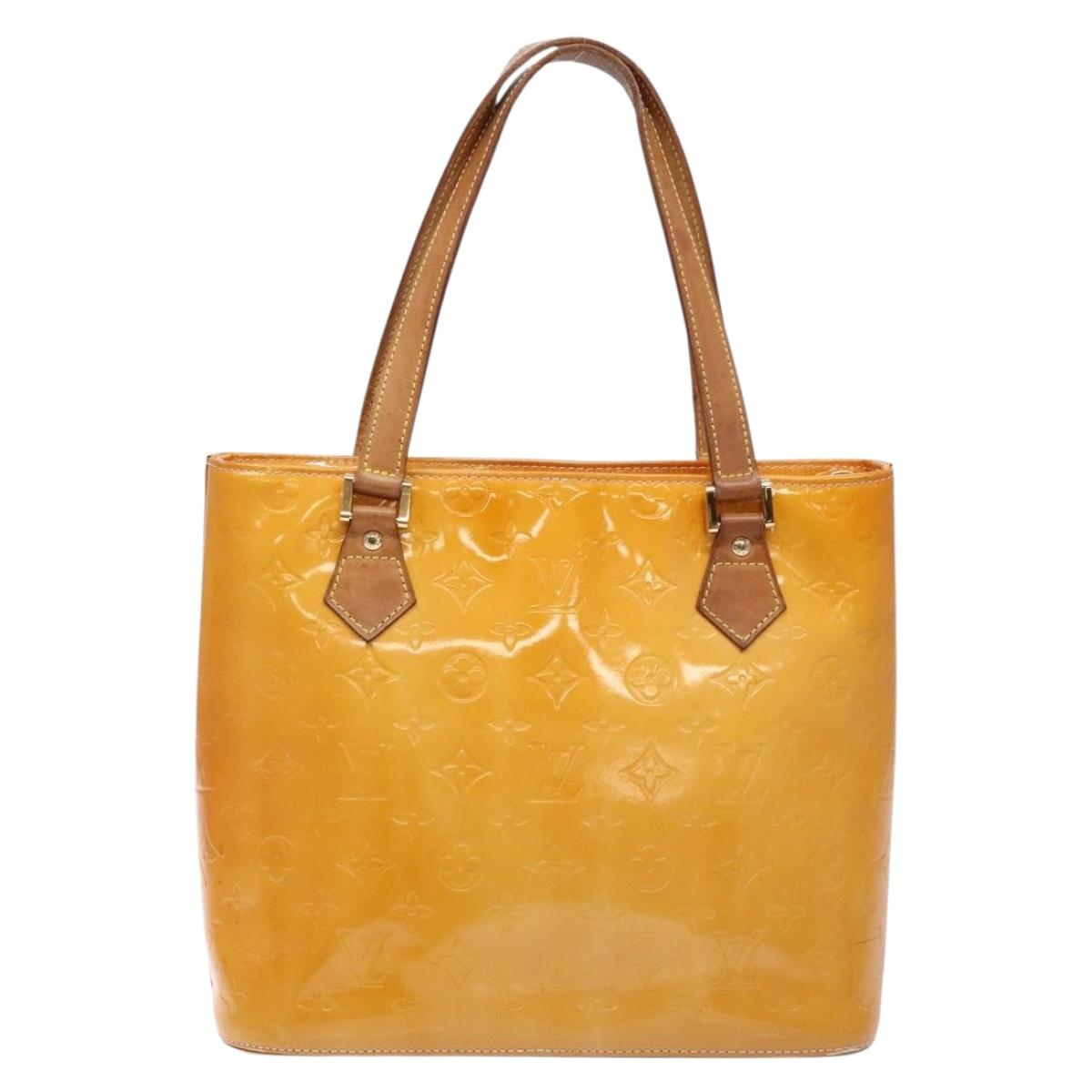 LOUIS VUITTON Monogram Vernis Houston Bag Marshmallow Pink M91302 Auth BA5236