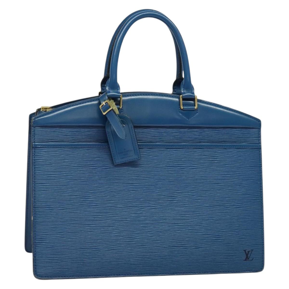 LOUIS VUITTON Epi Riviera Hand Bag Blue M48185 LV Auth BA5237