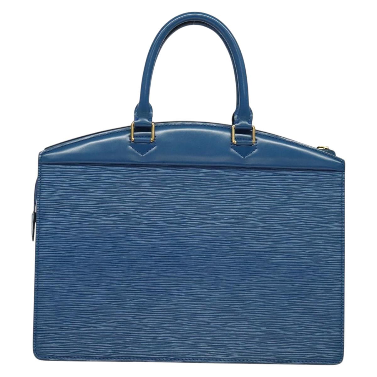 LOUIS VUITTON Epi Riviera Hand Bag Blue M48185 LV Auth BA5237