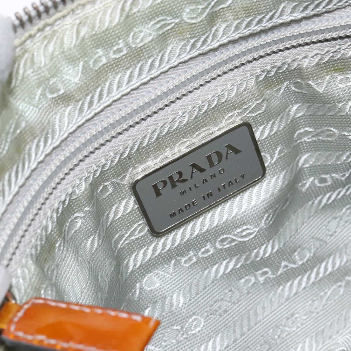 PRADA Shoulder Bag Nylon Light Blue Silver Auth BA5240