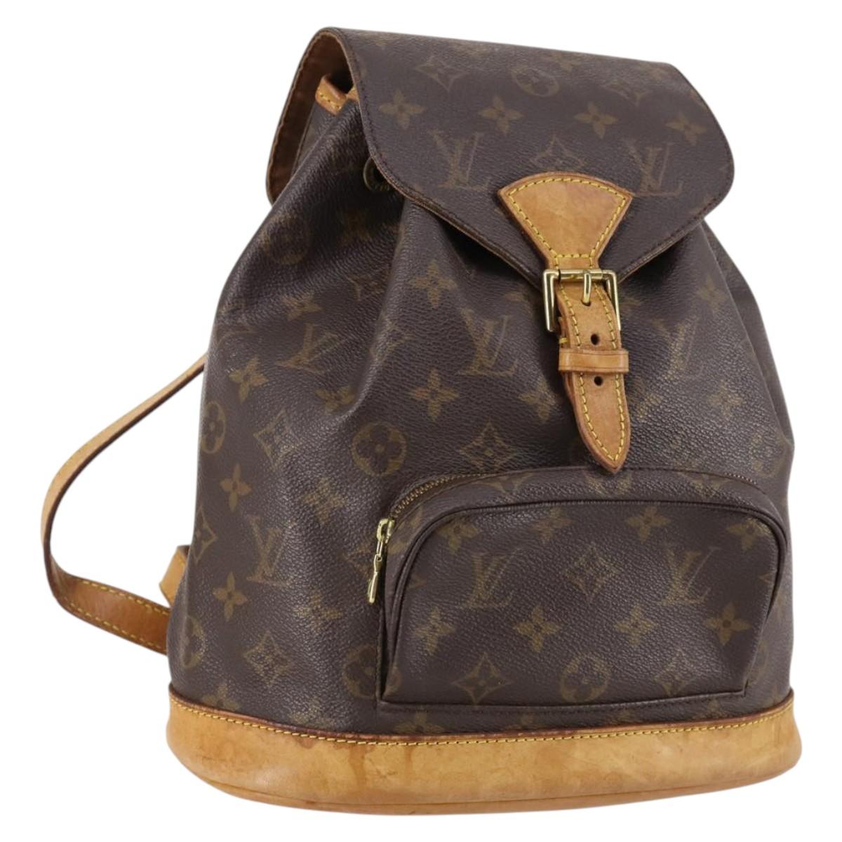 LOUIS VUITTON Monogram Montsouris MM Backpack M51136 LV Auth BA5245