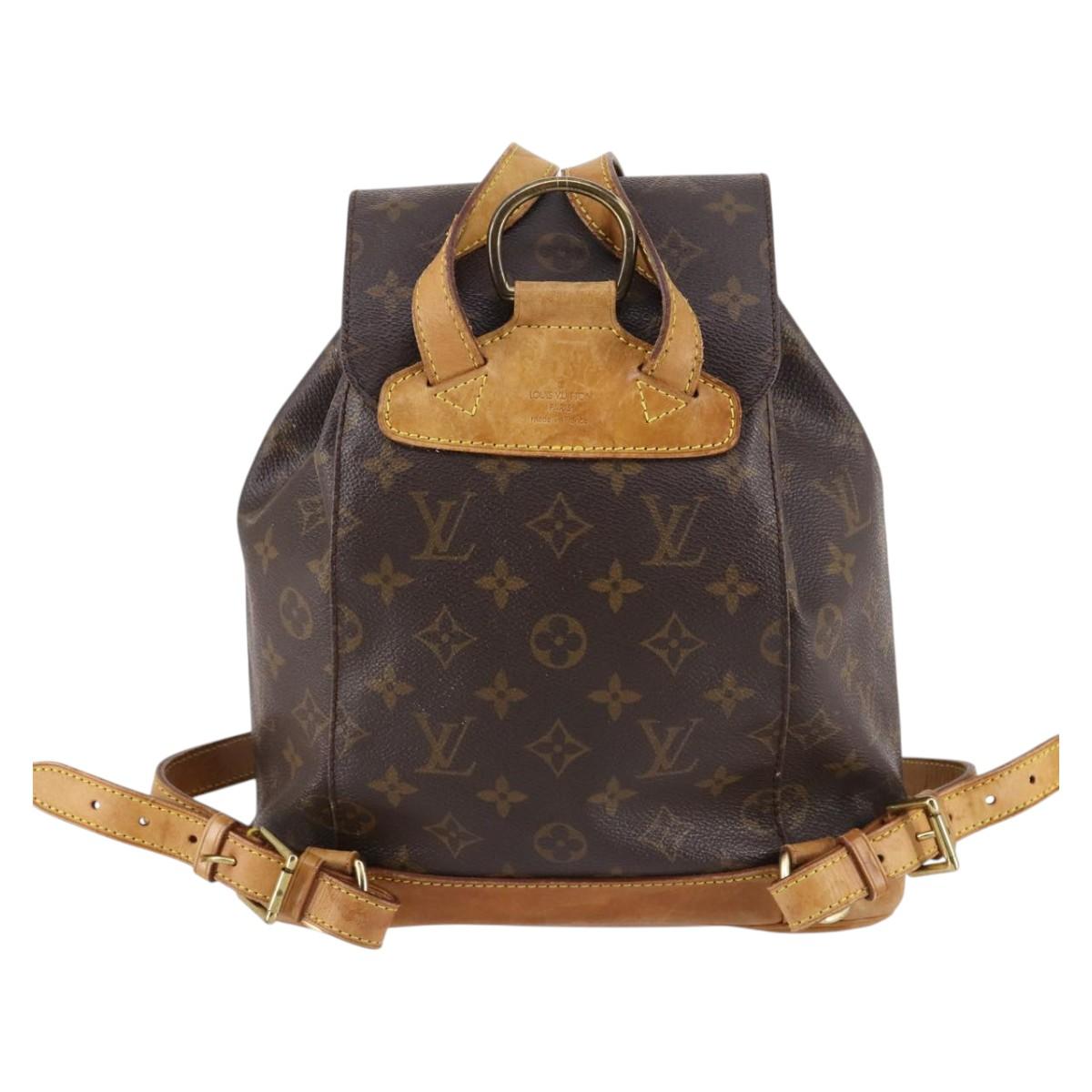 LOUIS VUITTON Monogram Montsouris MM Backpack M51136 LV Auth BA5245