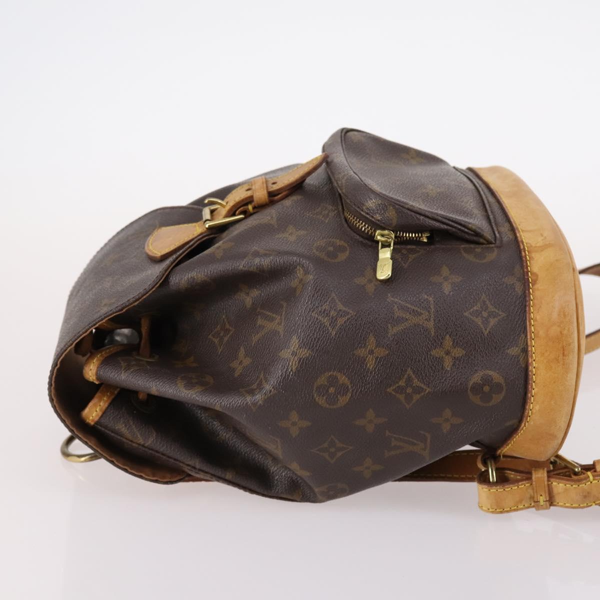 LOUIS VUITTON Monogram Montsouris MM Backpack M51136 LV Auth BA5245