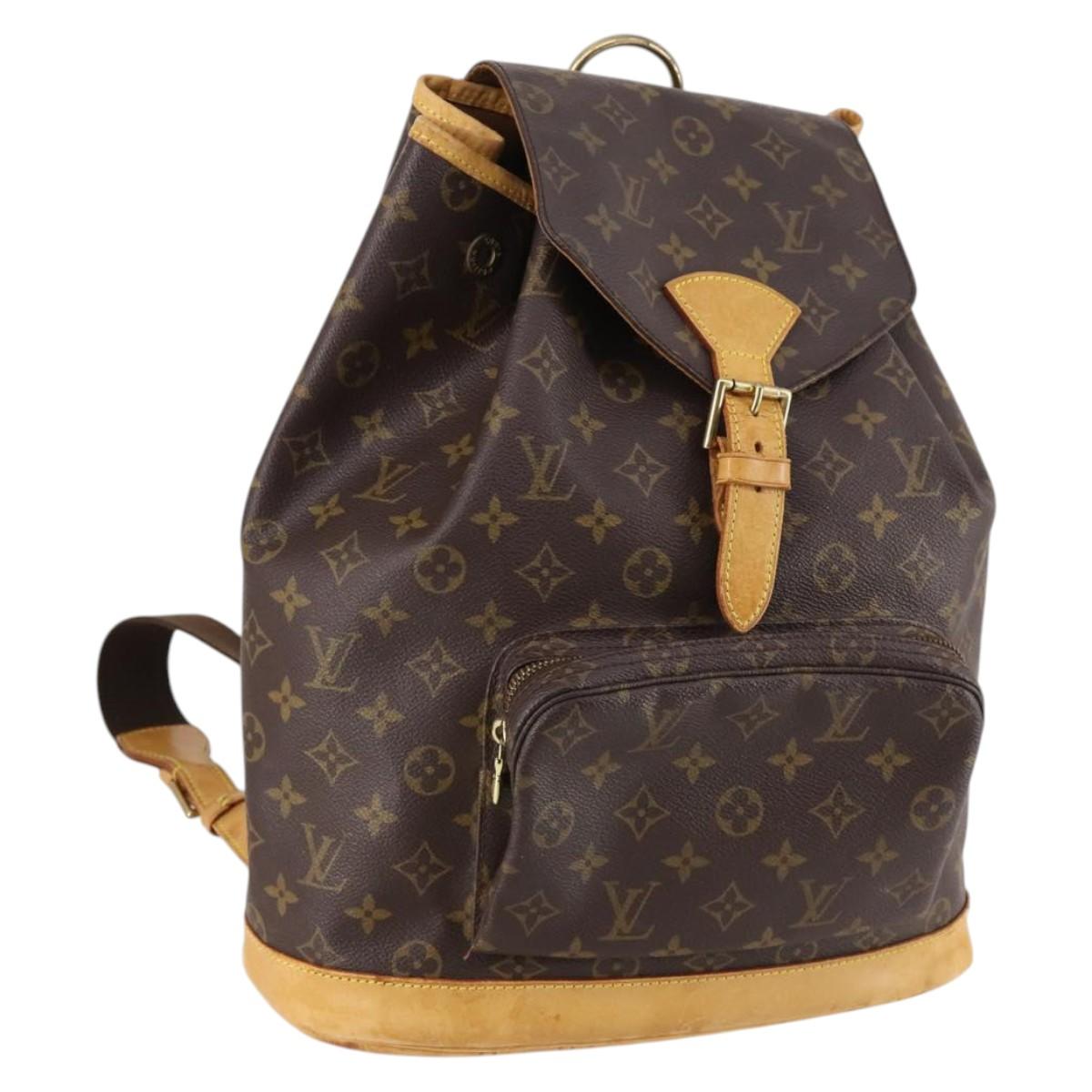 LOUIS VUITTON Monogram Montsouris GM Backpack M51135 LV Auth BA5246