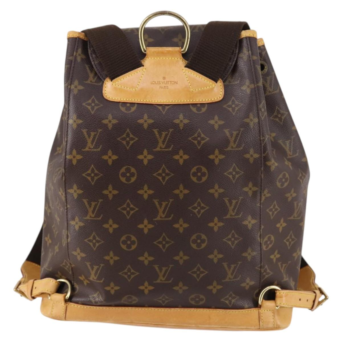 LOUIS VUITTON Monogram Montsouris GM Backpack M51135 LV Auth BA5246