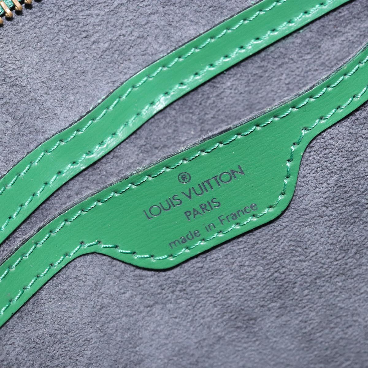 LOUIS VUITTON Epi Saint Jacques Hand Bag Green M52274 LV Auth BA5247