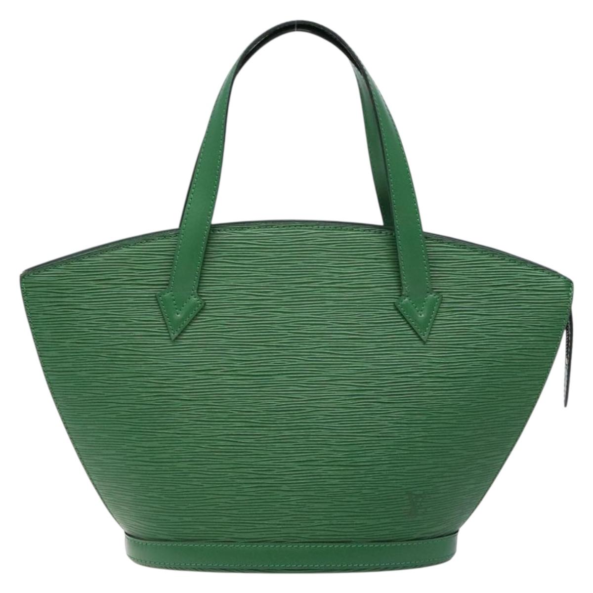 LOUIS VUITTON Epi Saint Jacques Hand Bag Green M52274 LV Auth BA5247