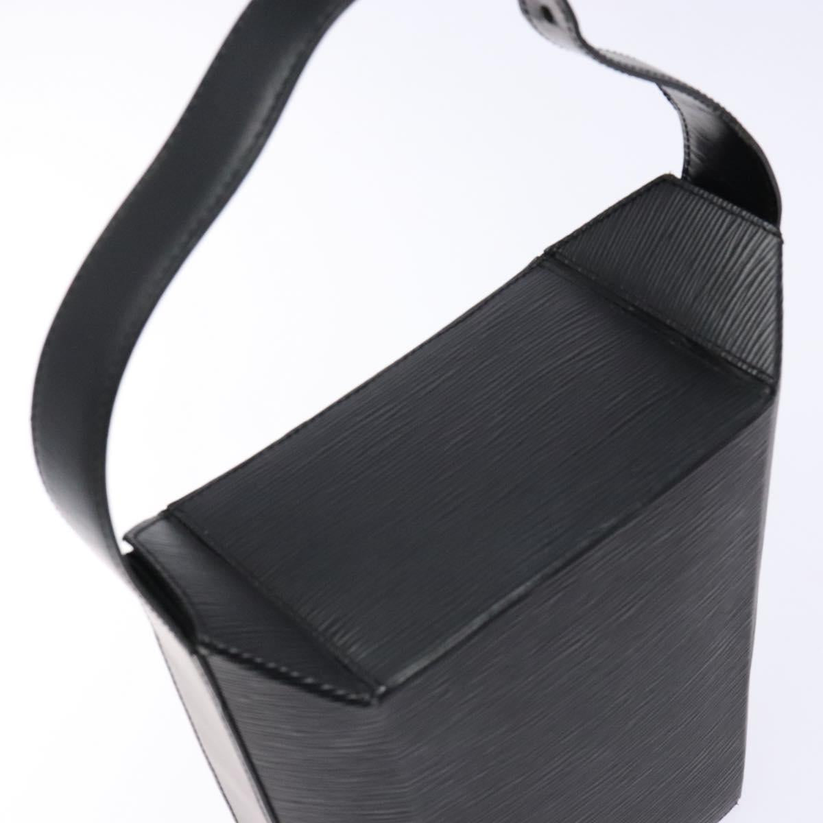 LOUIS VUITTON Epi Sac Seau Shoulder Bag Black M80161 LV Auth BA5249