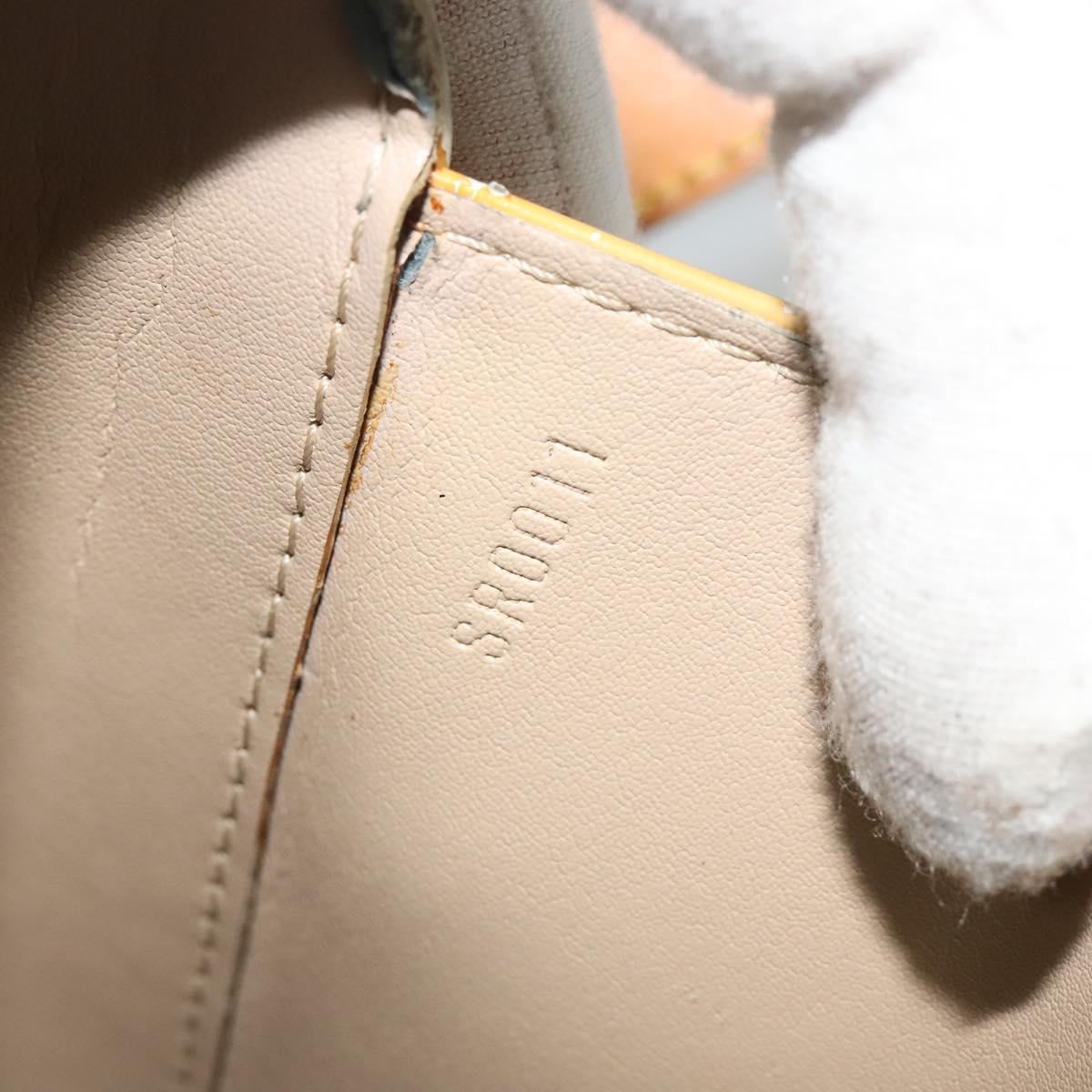 LOUIS VUITTON Monogram Vernis Christie GM Shoulder Bag Beige M91147 Auth BA5252