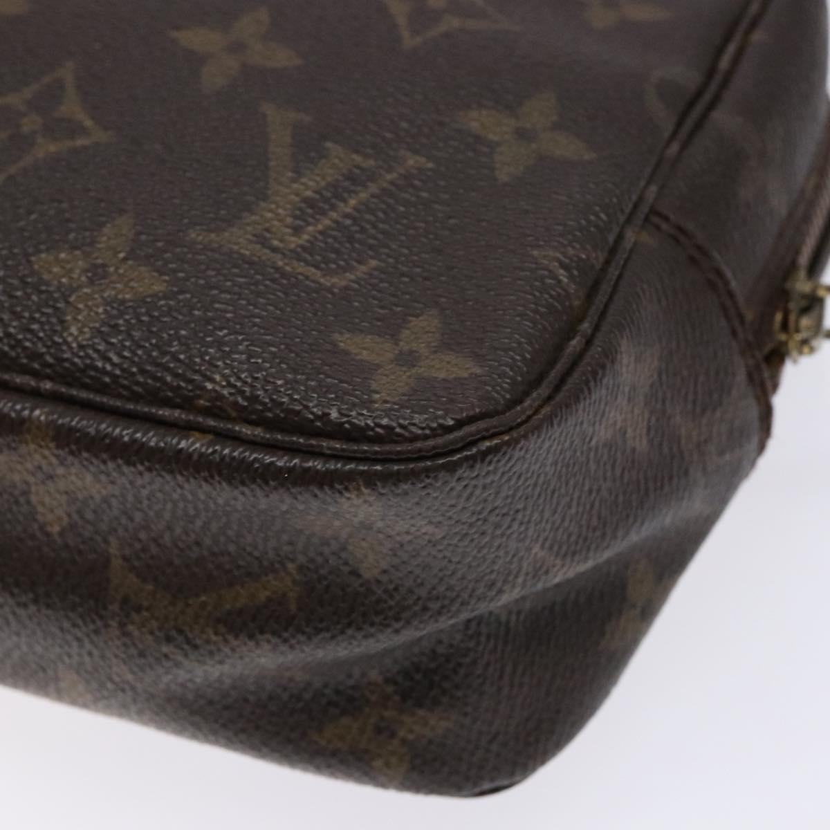 LOUIS VUITTON Monogram Trousse Toilette 23 Clutch Bag M47524 LV Auth BA5253
