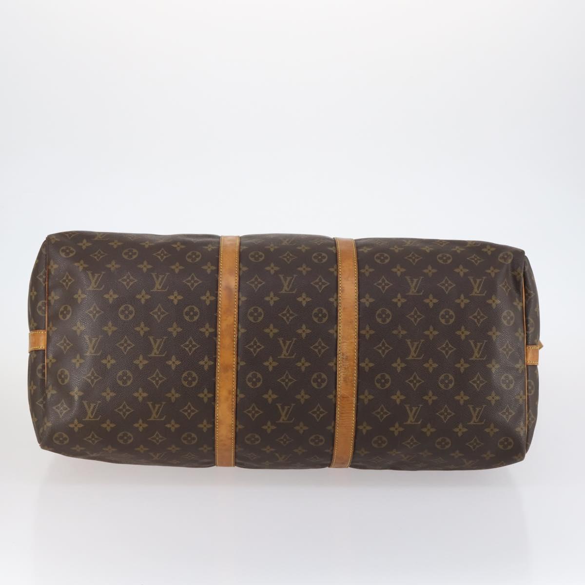 LOUIS VUITTON Monogram Keepall Bandouliere 60 Boston Bag M41412 LV Auth BA5254