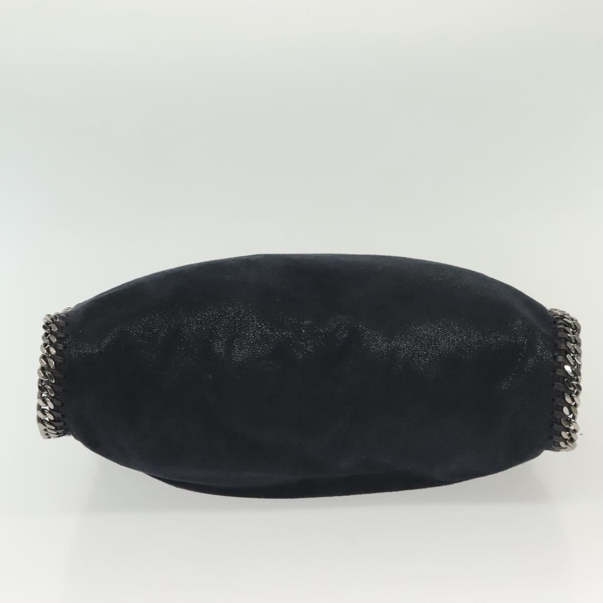 Stella MacCartney Falabella Chain Hand Bag Suede 2way Navy 234387 Auth BA5264