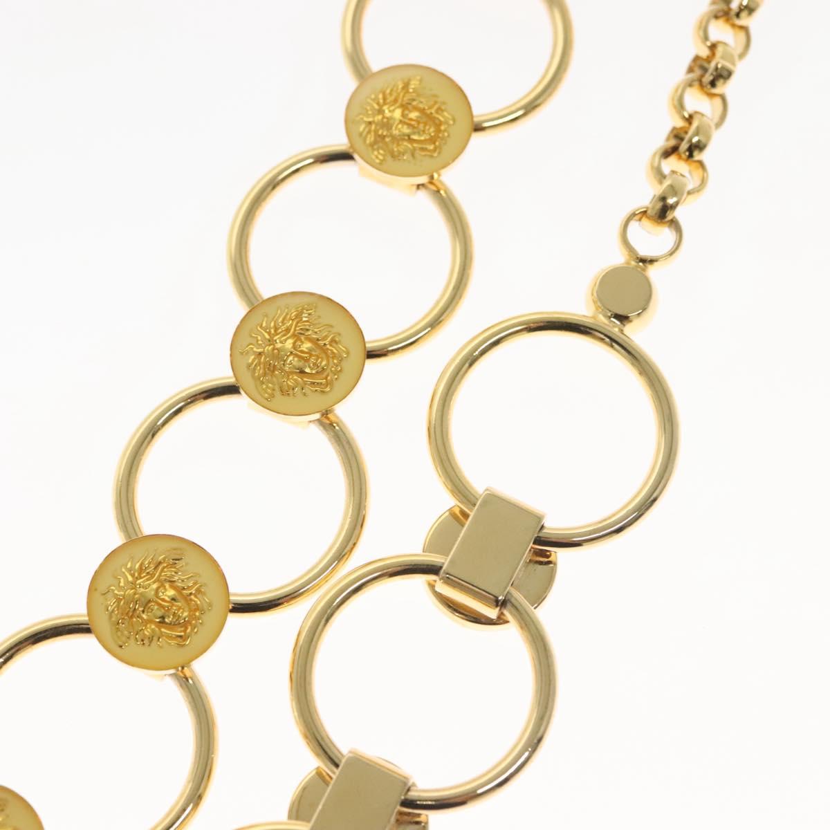 Gianni Versace Chain Belt Metal Gold Auth BA5265
