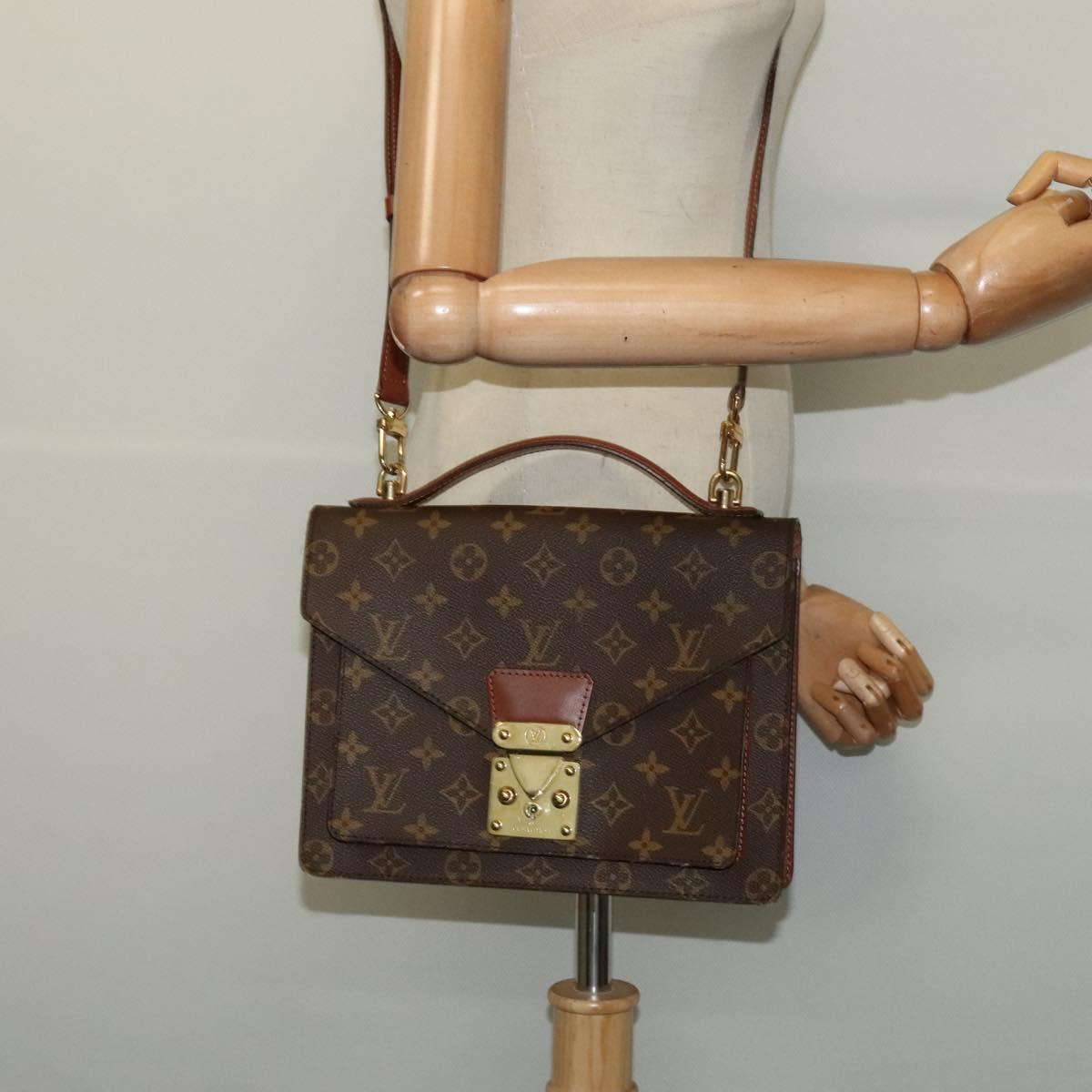 LOUIS VUITTON Monogram Monceau 26 Shoulder Bag M51187 LV Auth BA5273