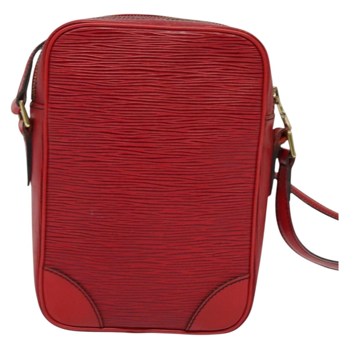 LOUIS VUITTON Epi Danube Shoulder Bag Red M45637 LV Auth BA5275