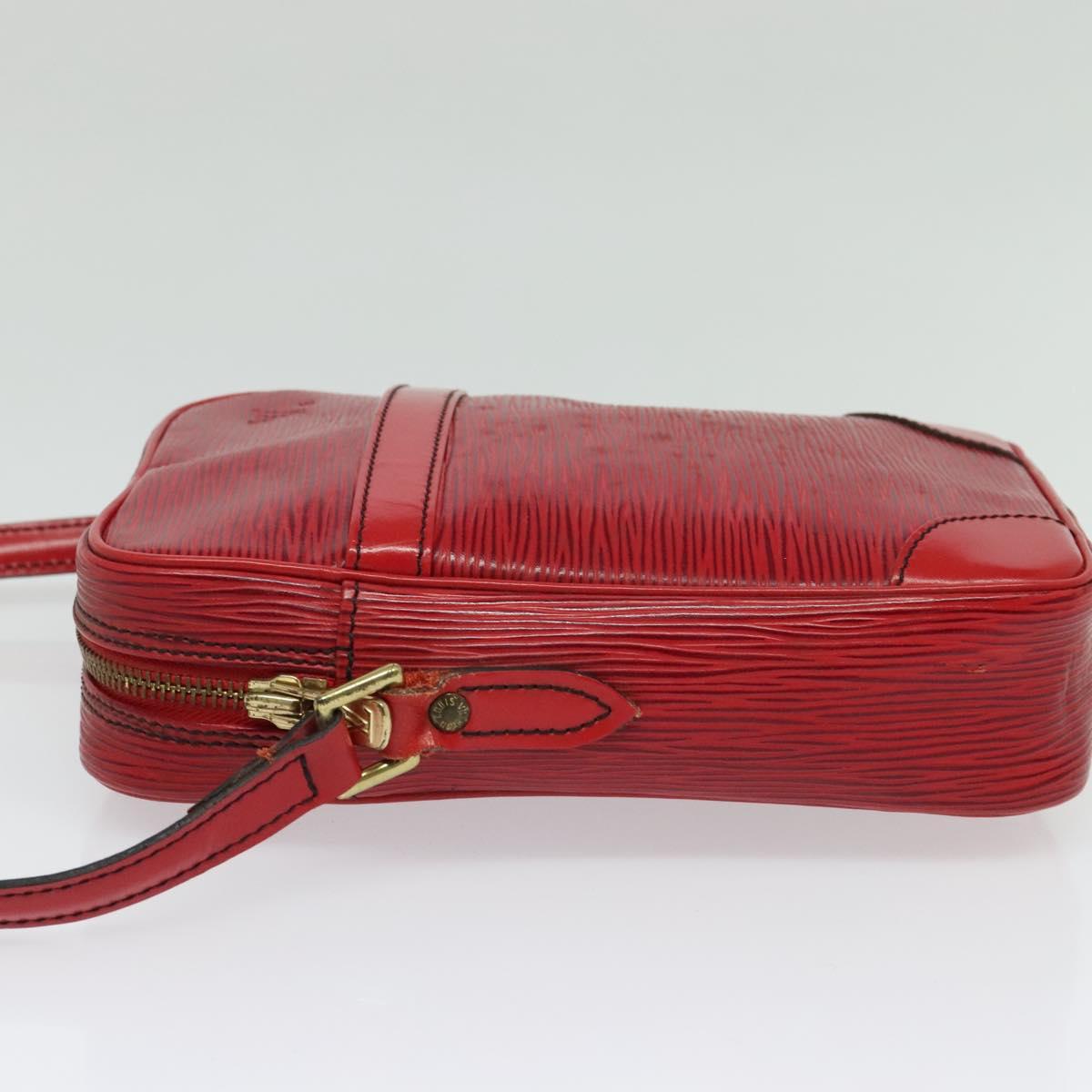LOUIS VUITTON Epi Danube Shoulder Bag Red M45637 LV Auth BA5275