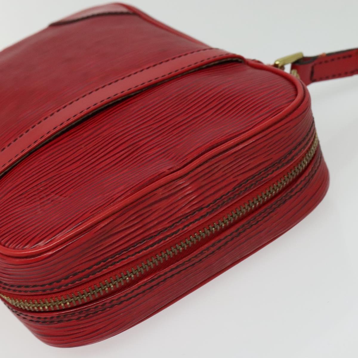 LOUIS VUITTON Epi Danube Shoulder Bag Red M45637 LV Auth BA5275
