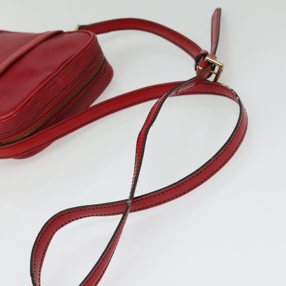 LOUIS VUITTON Epi Danube Shoulder Bag Red M45637 LV Auth BA5275