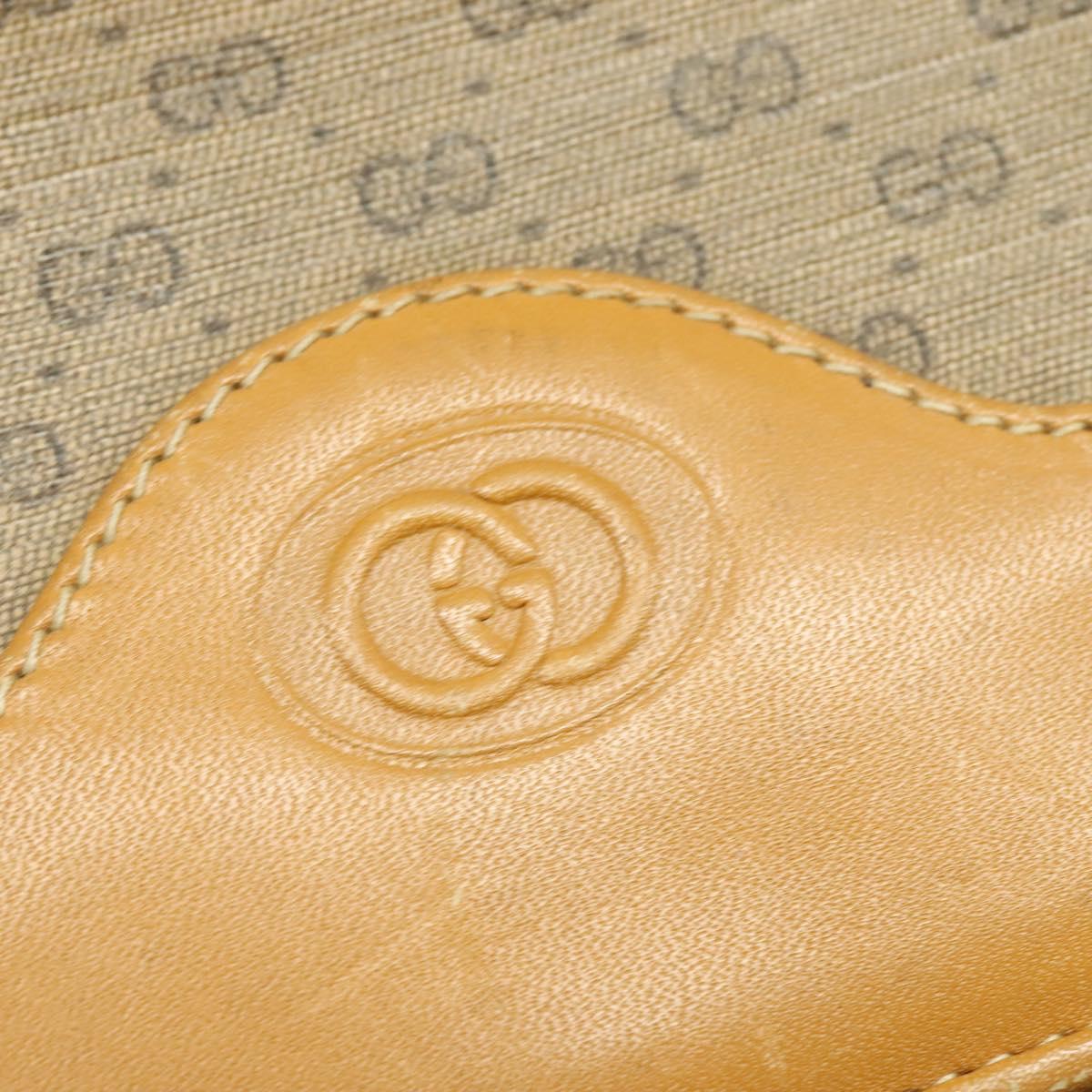 GUCCI Micro GG Supreme Shoulder Bag PVC Beige Gold 004 106 0024 Auth BA5286