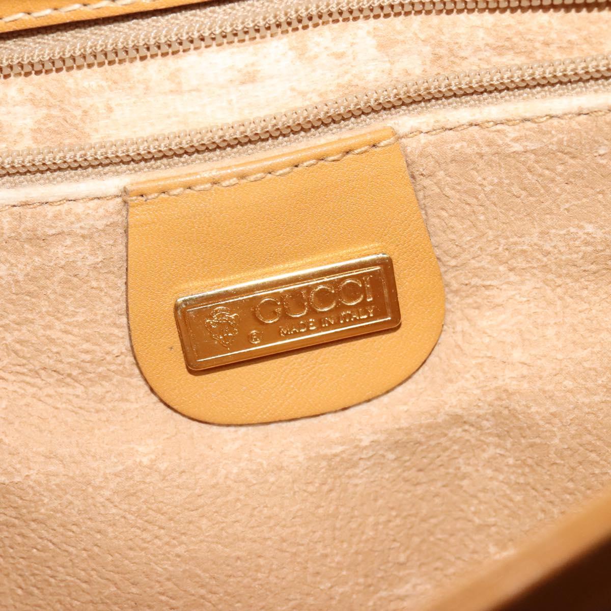 GUCCI Micro GG Supreme Shoulder Bag PVC Beige Gold 004 106 0024 Auth BA5286