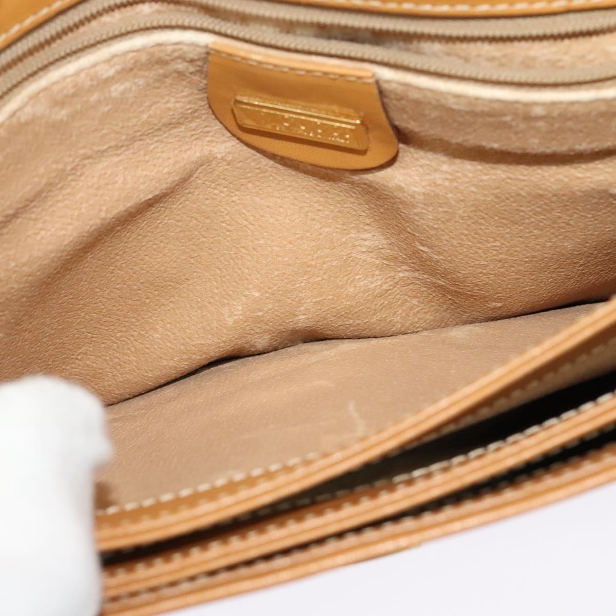 GUCCI Micro GG Supreme Shoulder Bag PVC Beige Gold 004 106 0024 Auth BA5286