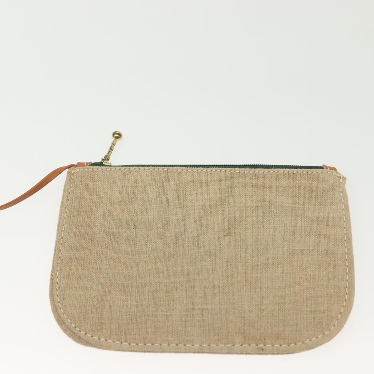 LOEWE Shoulder Bag Canvas Beige Auth BA5302