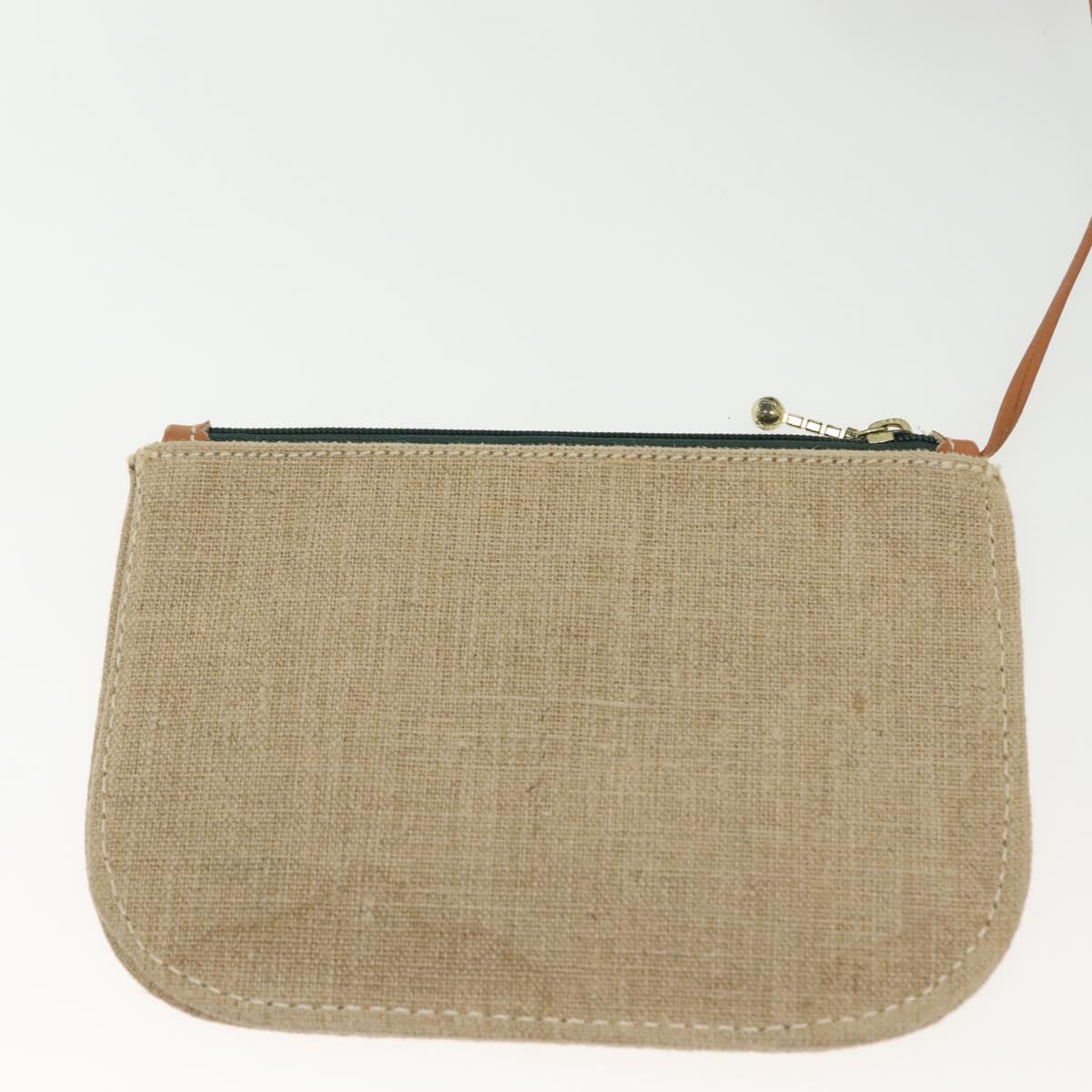 LOEWE Shoulder Bag Canvas Beige Auth BA5302