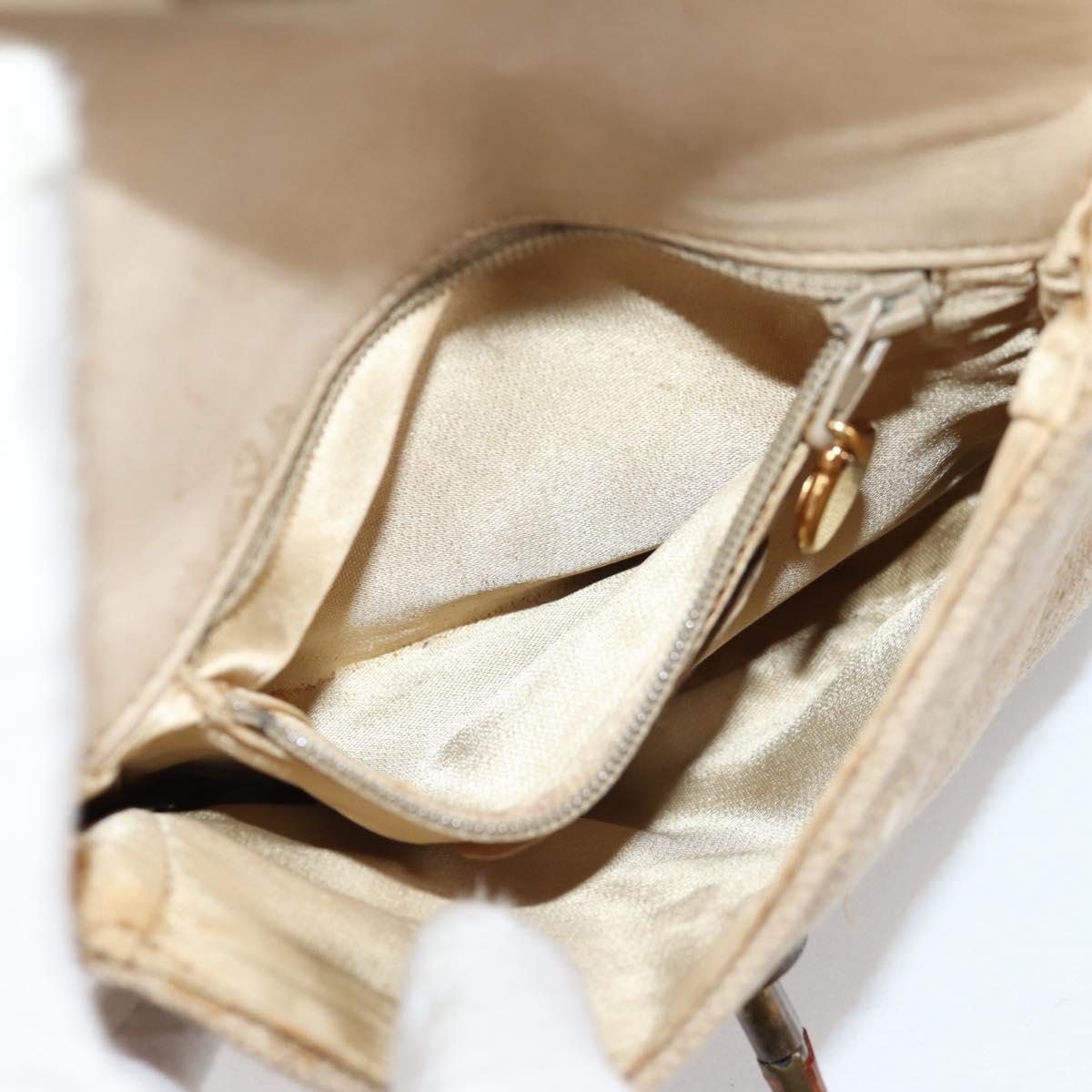CHANEL Matelasse Waist Bag Canvas Beige CC Auth BA5314