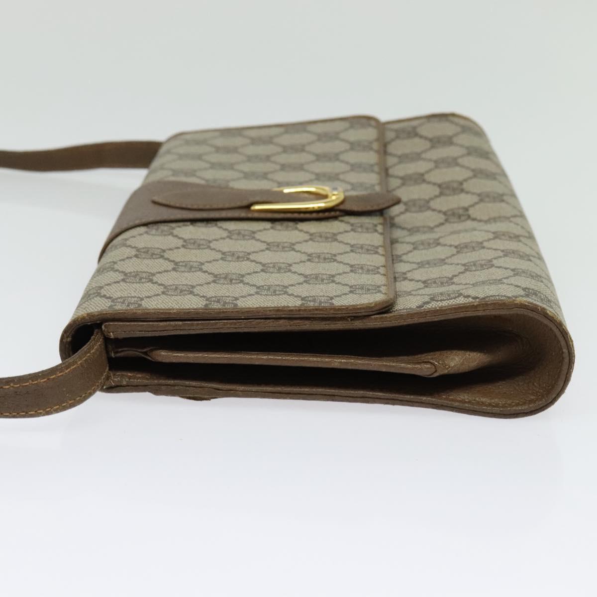 GUCCI GG Supreme Shoulder Bag PVC Beige Gold 94 02 050 Auth BA5315