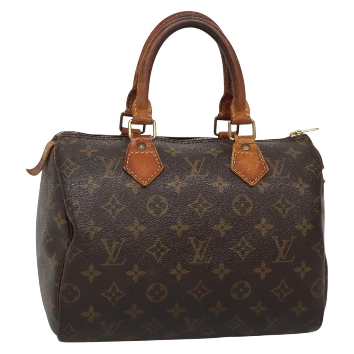LOUIS VUITTON Monogram Speedy 25 Hand Bag M41528 LV Auth BA5320