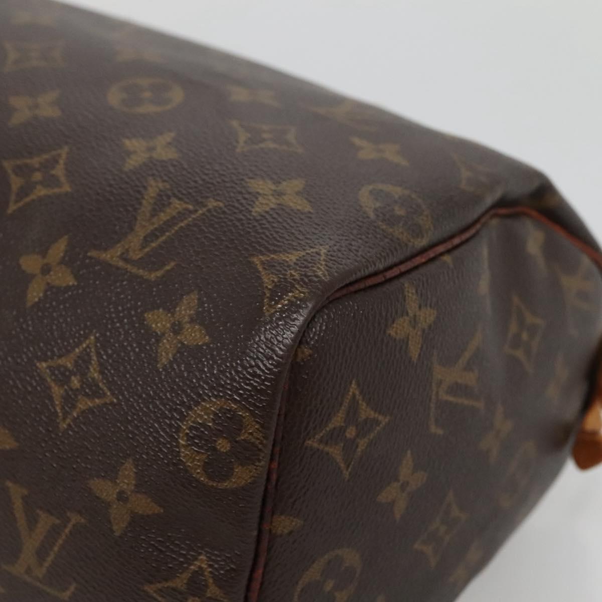 LOUIS VUITTON Monogram Speedy 25 Hand Bag M41528 LV Auth BA5320