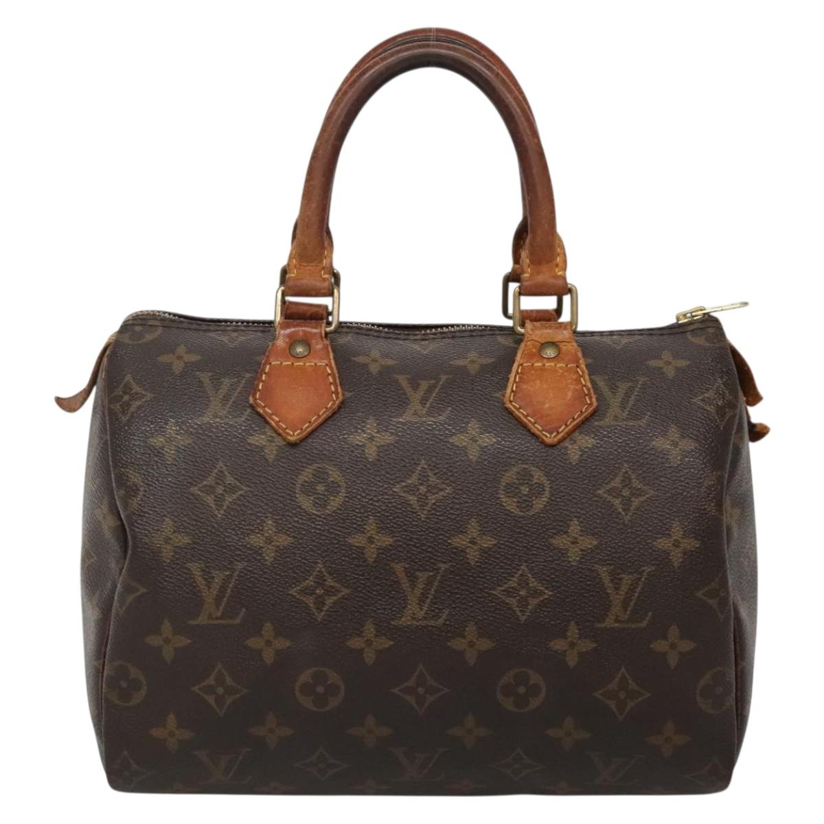 LOUIS VUITTON Monogram Speedy 25 Hand Bag M41528 LV Auth BA5320