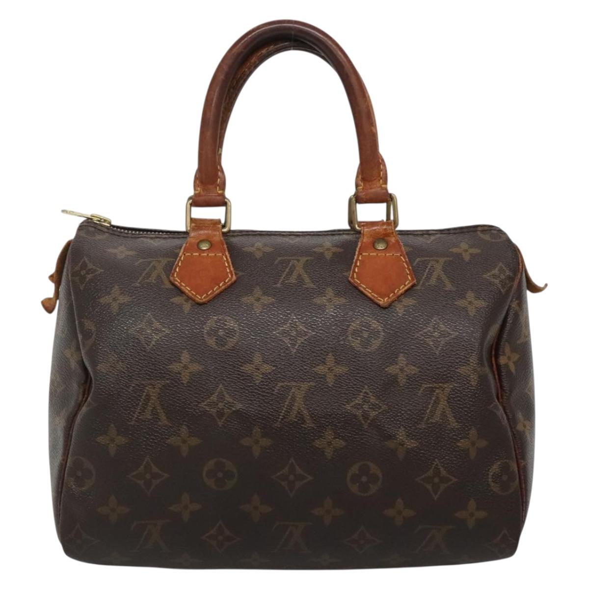 LOUIS VUITTON Monogram Speedy 25 Hand Bag M41528 LV Auth BA5320
