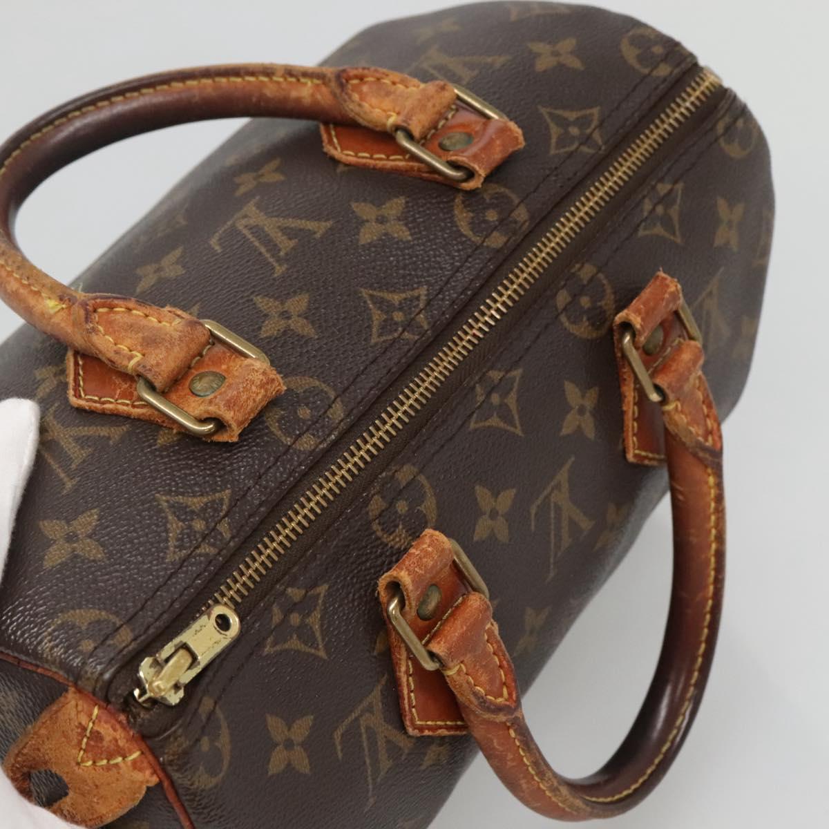 LOUIS VUITTON Monogram Speedy 25 Hand Bag M41528 LV Auth BA5320
