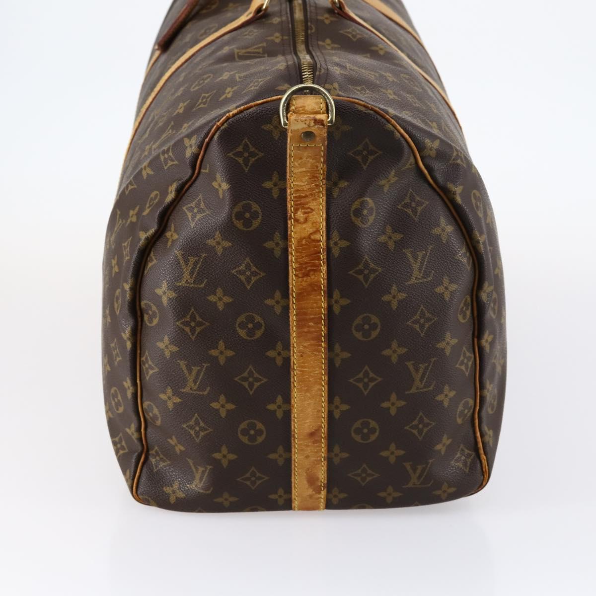 LOUIS VUITTON Monogram Keepall Bandouliere 60 Boston Bag M41412 LV Auth BA5322