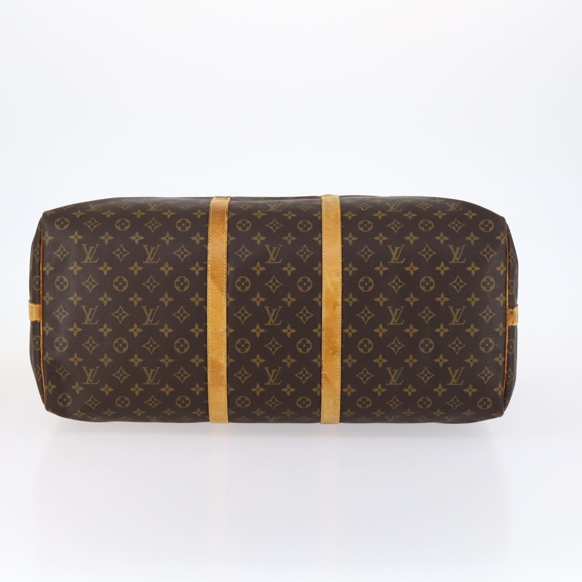 LOUIS VUITTON Monogram Keepall Bandouliere 60 Boston Bag M41412 LV Auth BA5322
