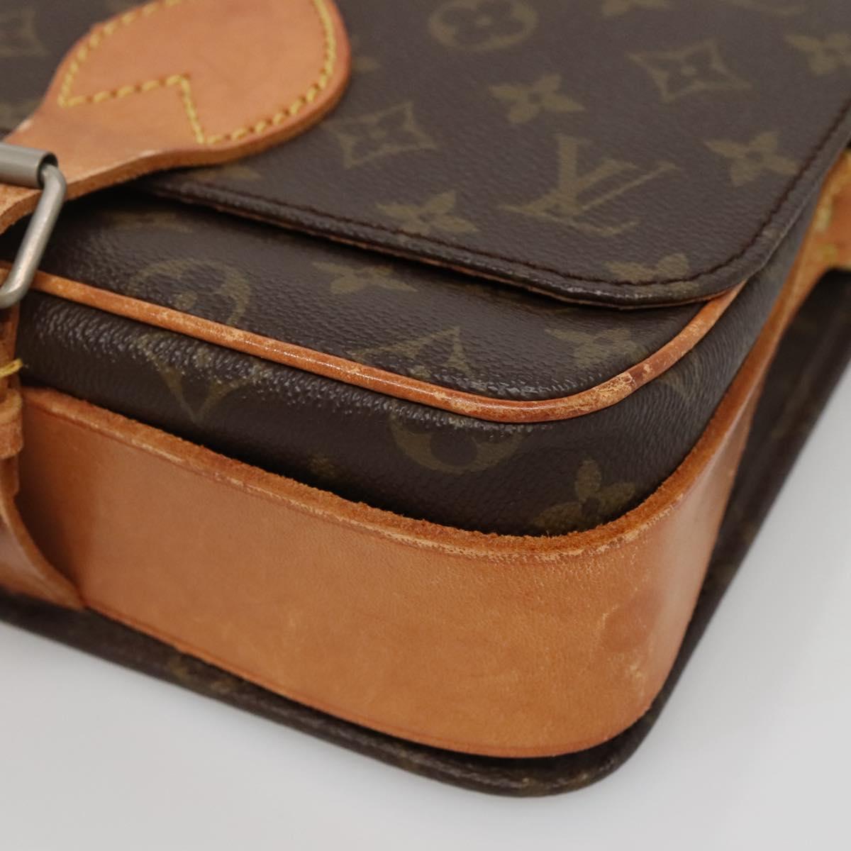 LOUIS VUITTON Monogram Cartouchiere MM Shoulder Bag Vintage M51253 Auth BA5328