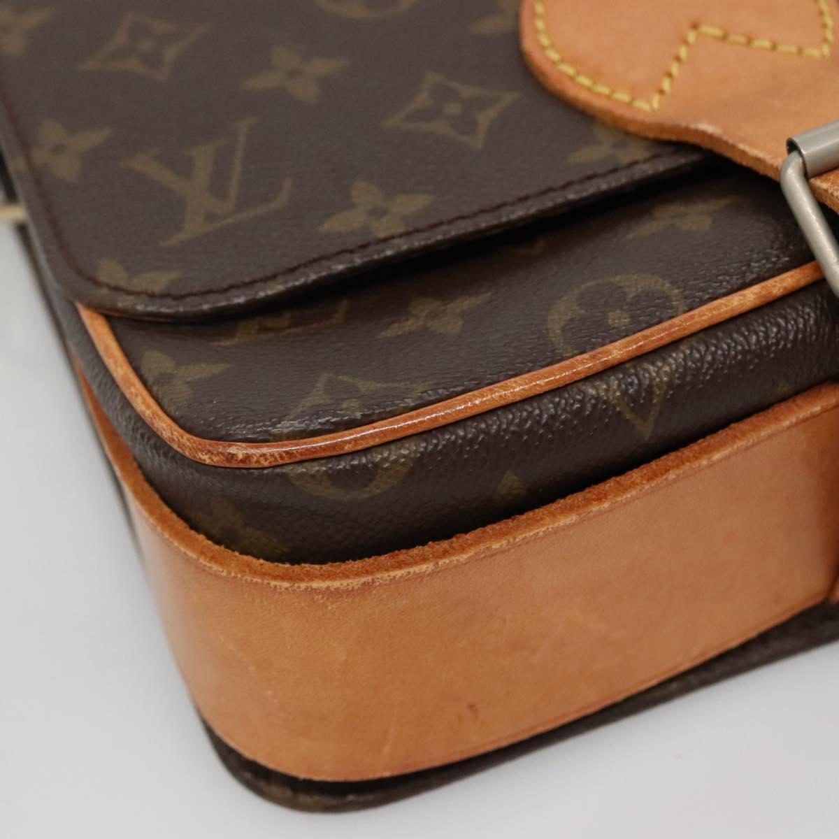 LOUIS VUITTON Monogram Cartouchiere MM Shoulder Bag Vintage M51253 Auth BA5328