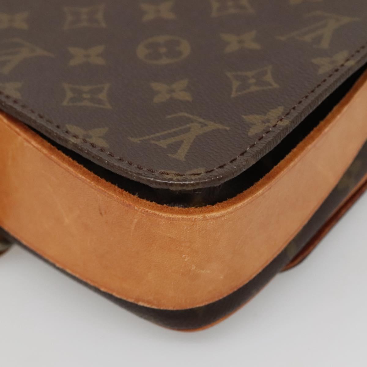 LOUIS VUITTON Monogram Cartouchiere MM Shoulder Bag Vintage M51253 Auth BA5328