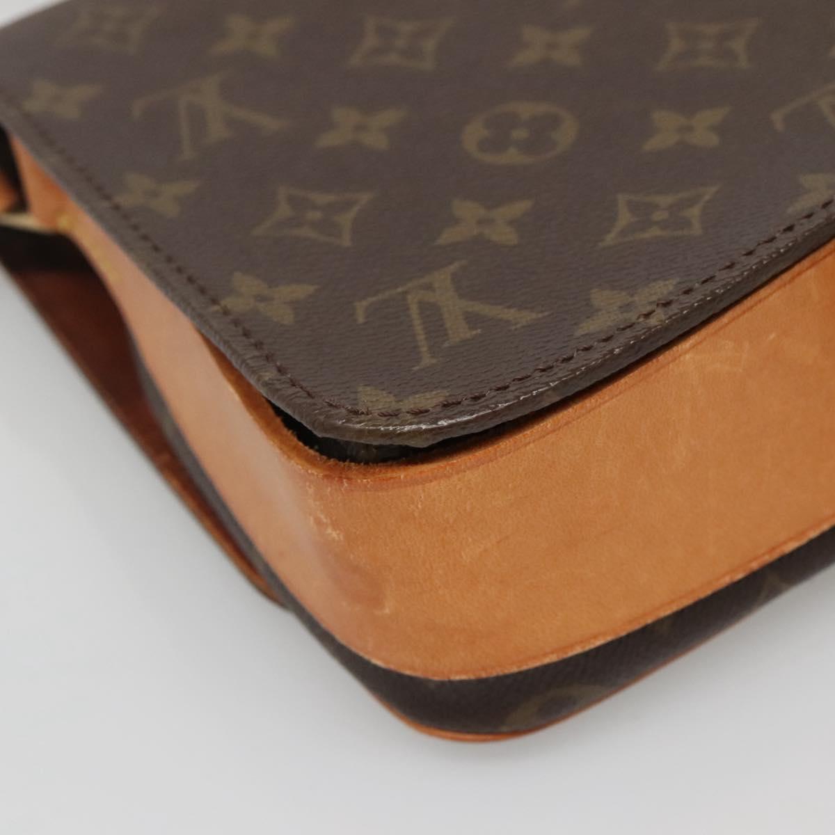 LOUIS VUITTON Monogram Cartouchiere MM Shoulder Bag Vintage M51253 Auth BA5328