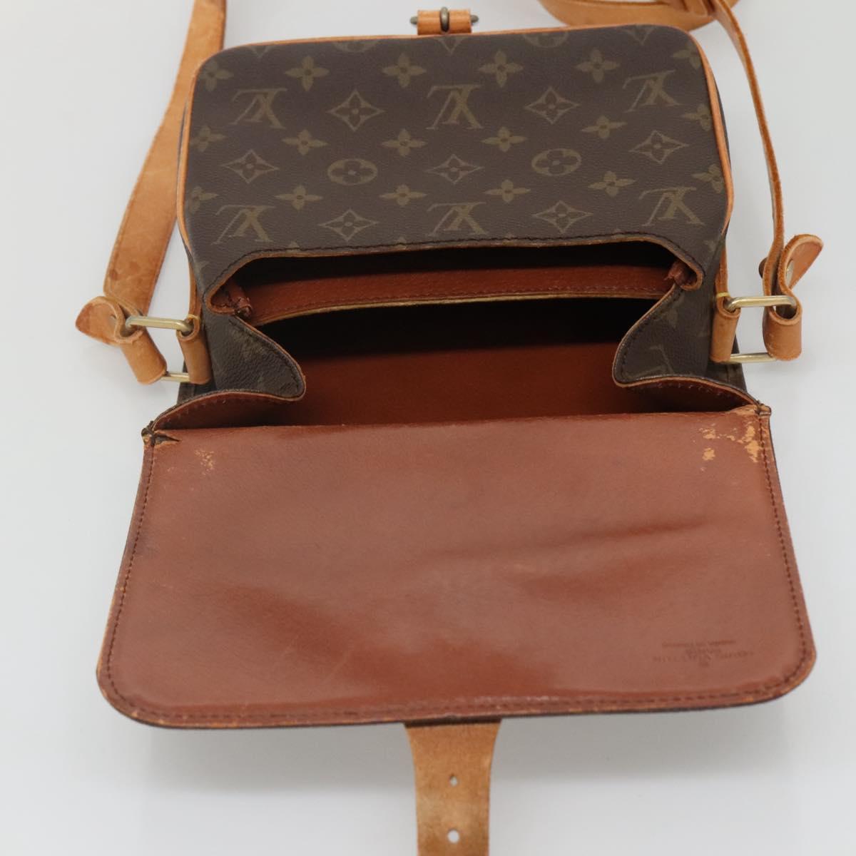 LOUIS VUITTON Monogram Cartouchiere MM Shoulder Bag Vintage M51253 Auth BA5328