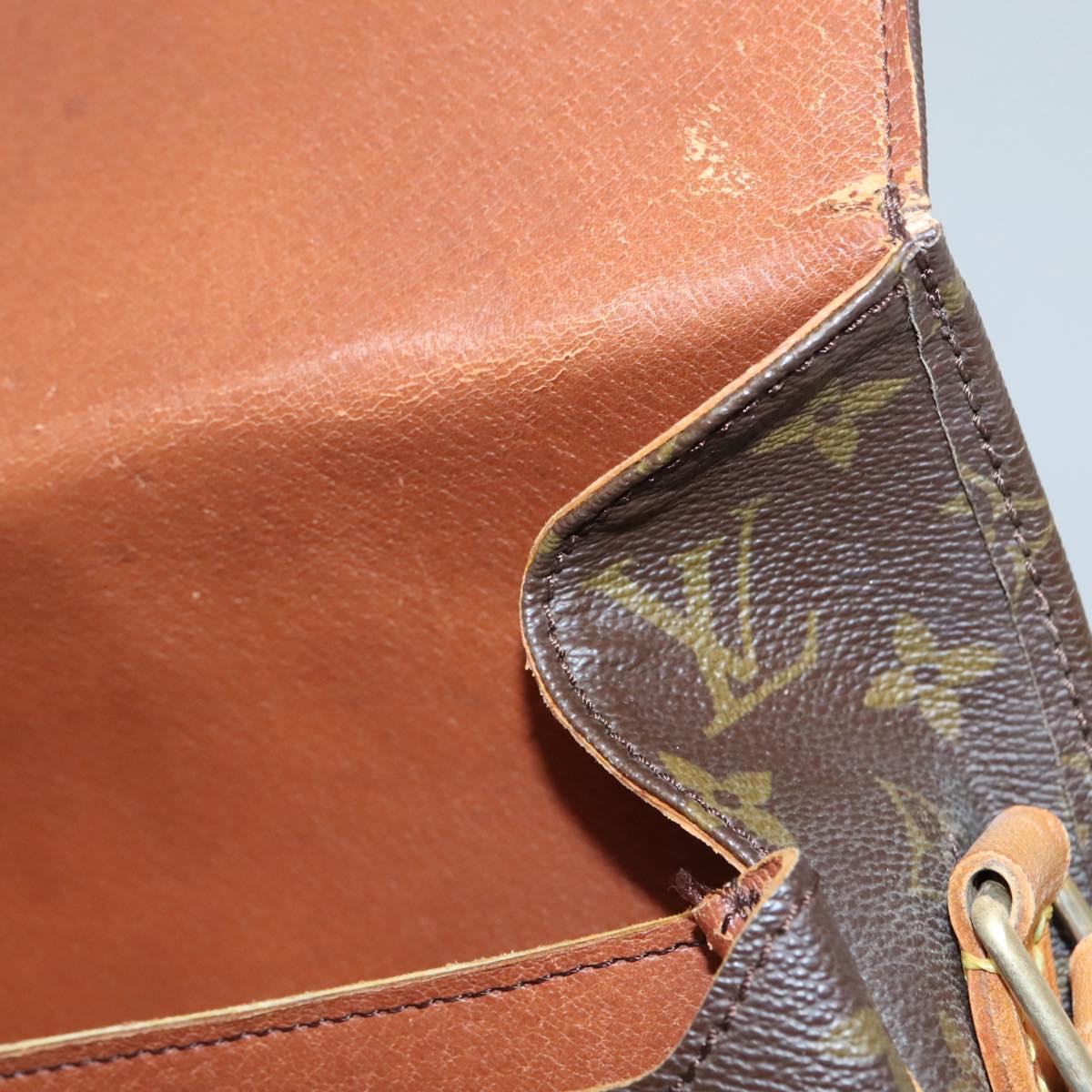 LOUIS VUITTON Monogram Cartouchiere MM Shoulder Bag Vintage M51253 Auth BA5328